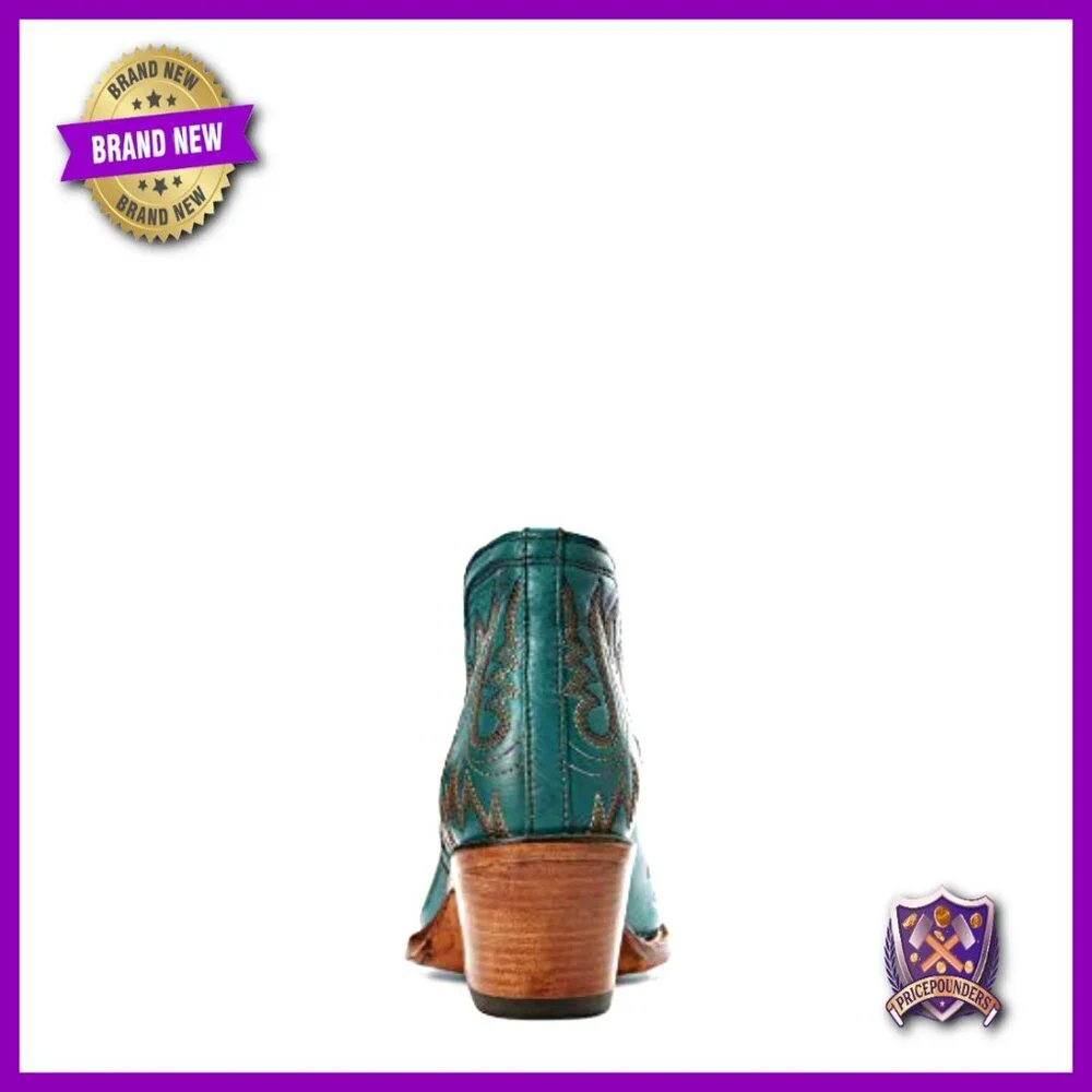 Western Ankle Booties Handcrafted Leather ATS Comfort Classic Cowgirl Style